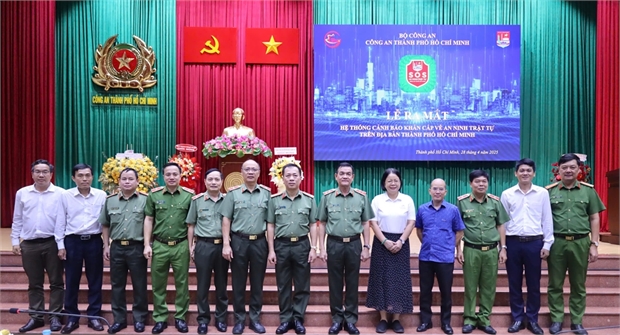 Công an TPHCM ra mắt hệ thống cảnh báo khẩn cấp về ANTT trên địa bàn Thành phố